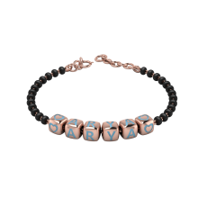 Name Nazariya for Baby & Child with Dice Babykubes- 18 Kt PiNk Gold Plated