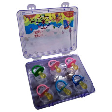Set of 6 Pacficiers for new born baby from birth - BS26