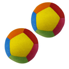 Soft Plush Baby Ball with Rattle Sound Set of 2 - BT28 S 2