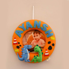 Junior Dinoland Delights Personalised Photo Hoop-Made to Order