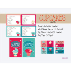 Cupcake Theme Label Set