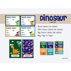 Dino Theme Label Set