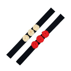 Crochet Girls Headbands Pack of 2 - Multicolor-FUNHB471