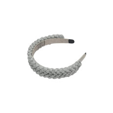 Girls Trendy  Macrame Hairband -  Grey-FUNHB686