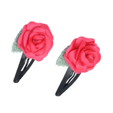 Girls Trendy Hair Clips - Pink-FUNHC493