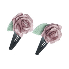Girls Trendy Hair Clips - Brown-FUNHC494