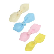 Girls Trendy Hair Clips Set of 4 - Multicolor-FUNHC497