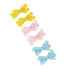Girls Trendy Hair Clips Set of 6 - Multicolor-FUNHC498