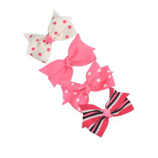 Girls Trendy Hair Clips Set of 4 - Multicolor-FUNHC505