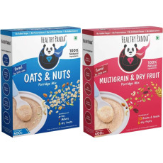 Organic Multigrain Dry fruit Baby Cereal (400G) + Oats & Nuts Baby Food (400g) Cereal¬†¬†(800 g, Pack of 2, 6+ Months) - 100% Fresh & Natural