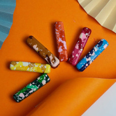 Handmade Marbled KitKat Crayons Set of 6