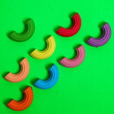 Handmade Mini Rainbow Crayons Set of 8