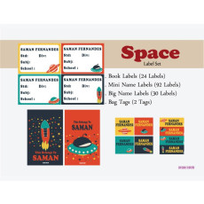 Spcae Theme Label Set