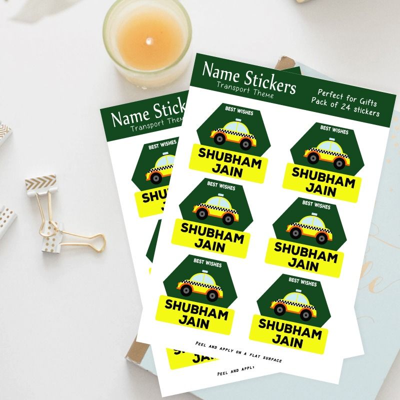 Transport Name Stickers