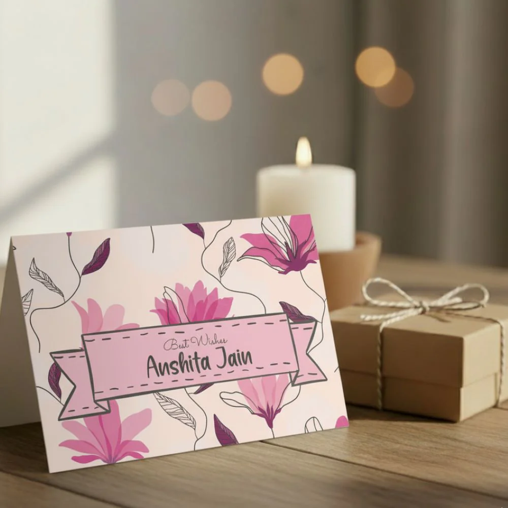 Gift Notecard - Pink Spring