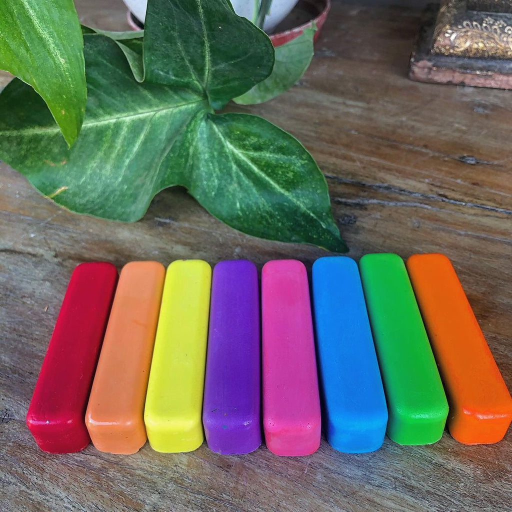 Handmade Crayon Tower 
Set of 36