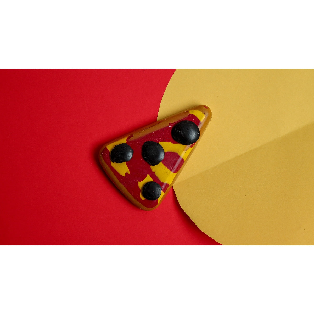 Handmade Pizza Crayon with Olives – 1 Piece