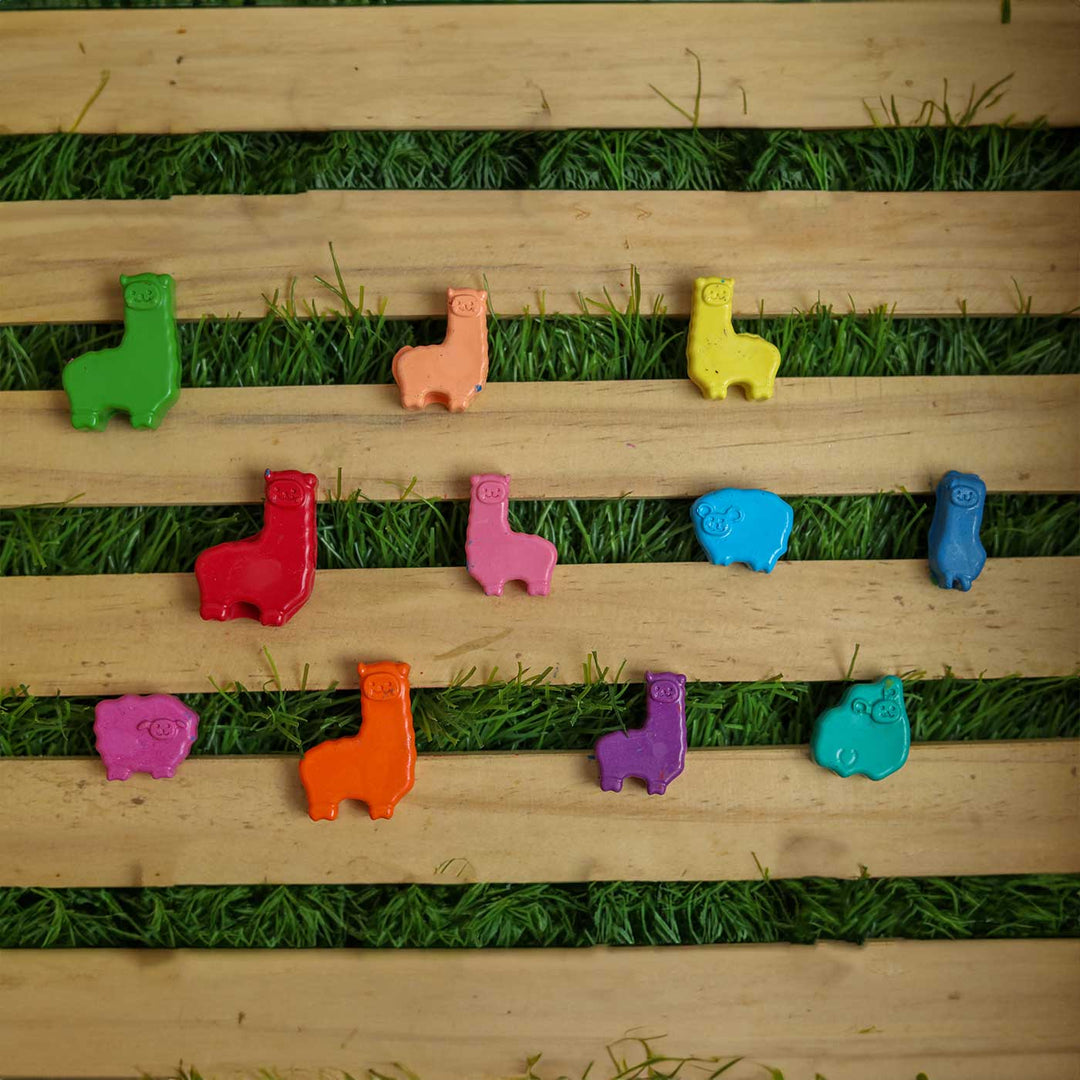 Handmade Mini Alpacas and Sheep Set of 8