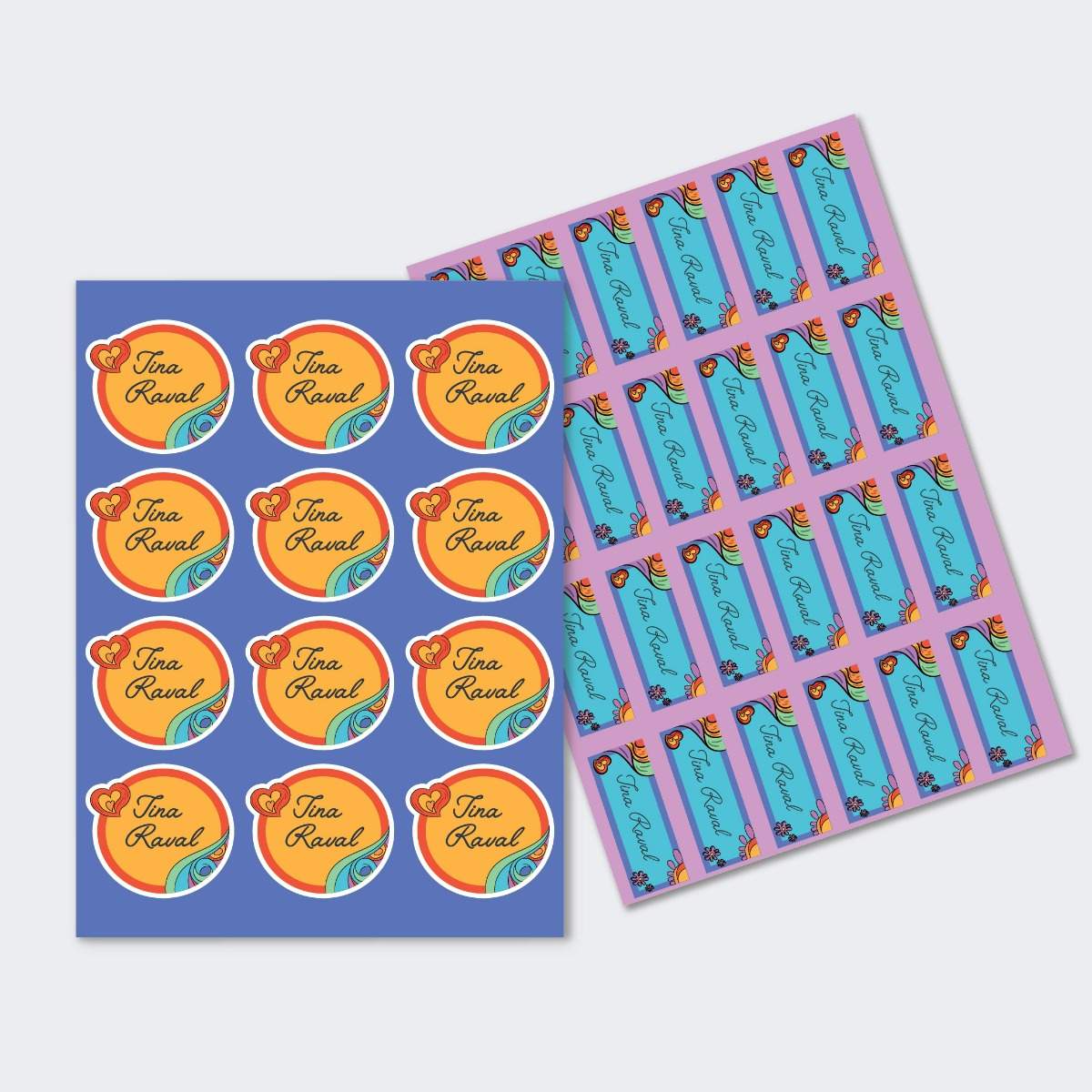 Sticker Sheet - Set of 2 A4 - Psychedelic