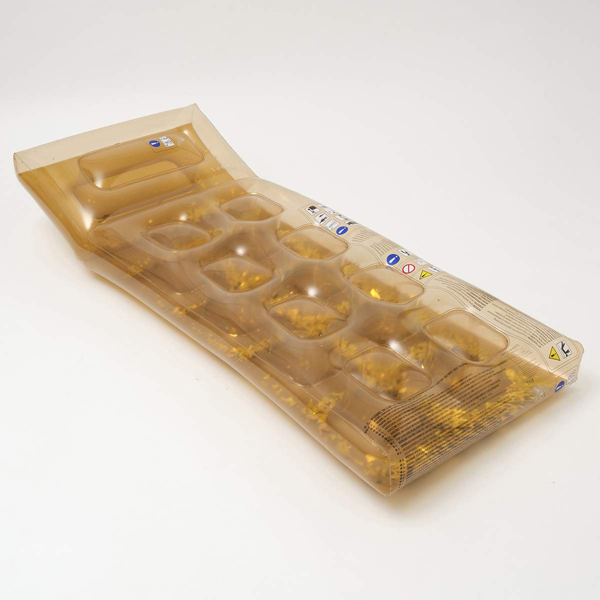 gold color inflatable Retro Lie-On Disco