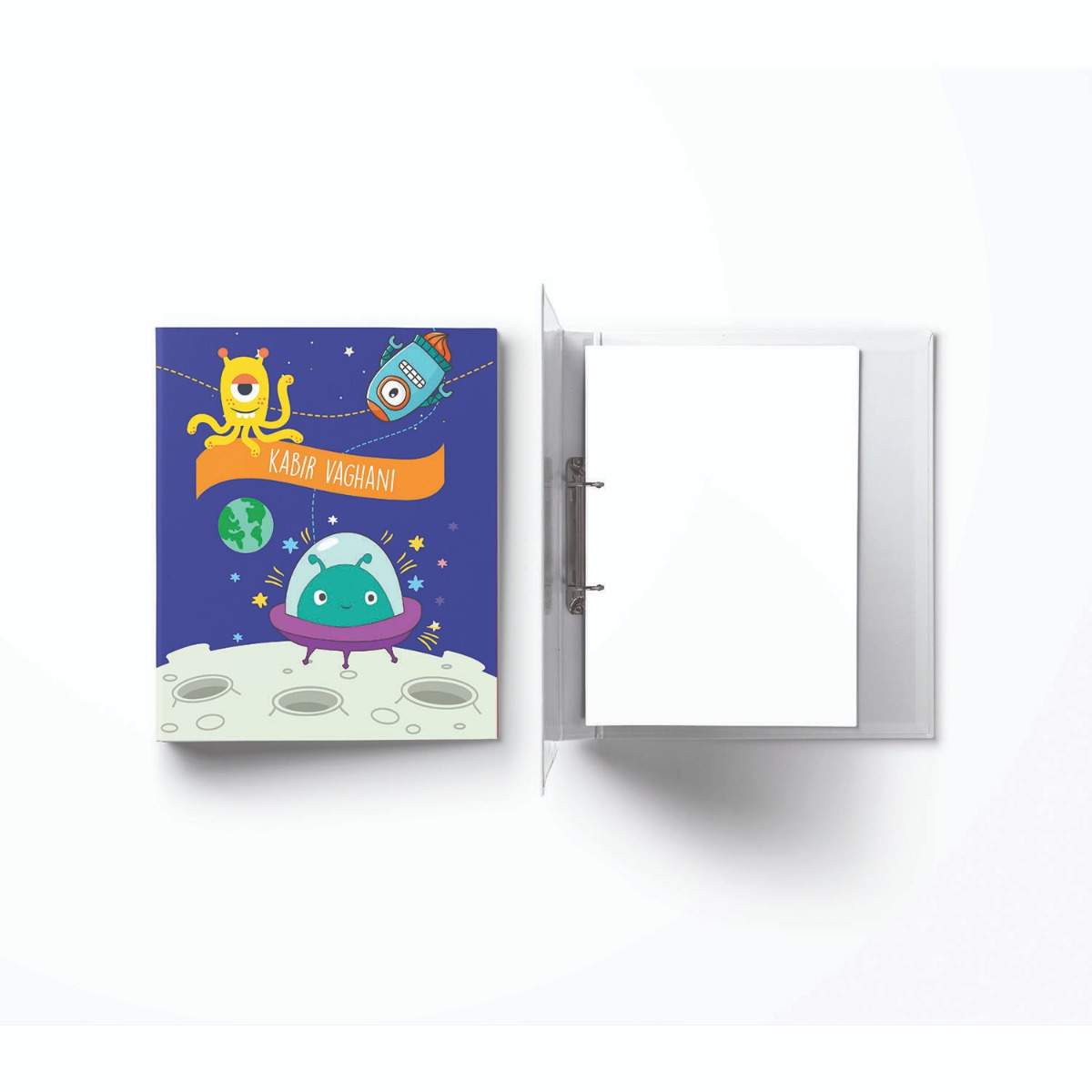 A4 Vertical Clip Binder File - Space