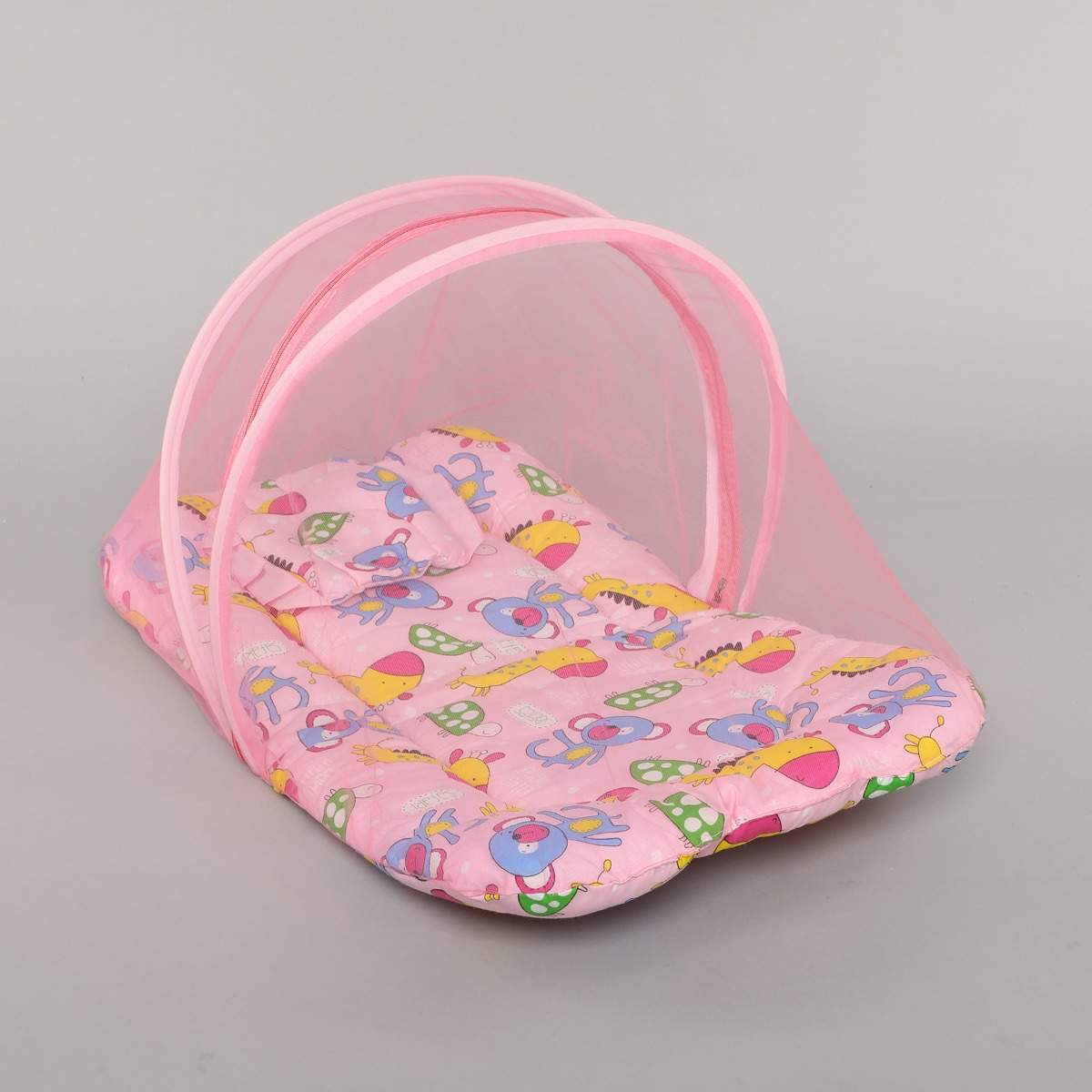 bedding set with mosquito net for Baby - ST29 Pink P13
