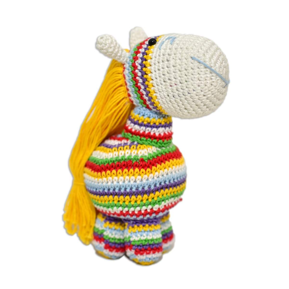 Amigurumi Soft Toy- Handmade Crochet- Rainbow Pony