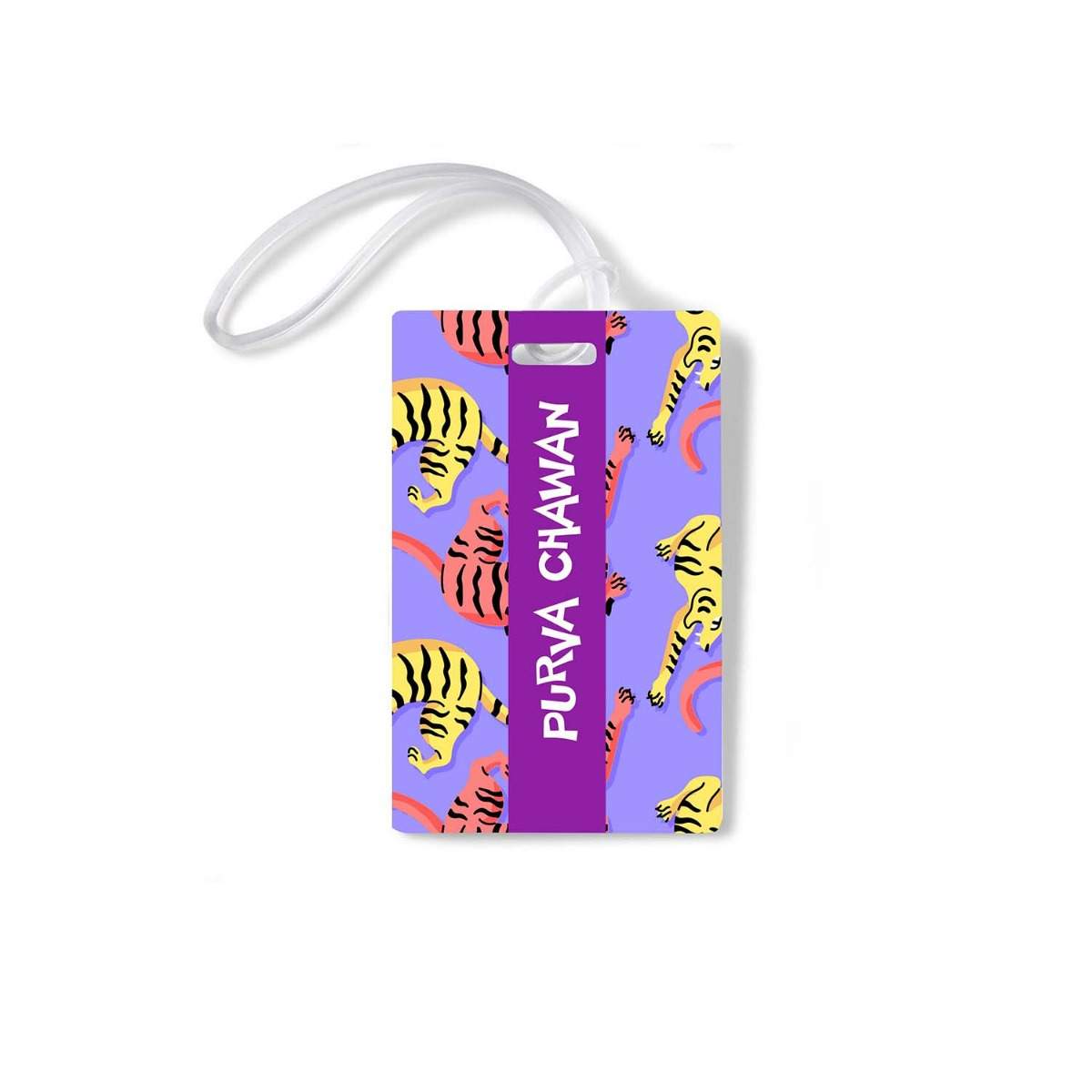 Luggage Tags - Set of 4 - Tiger Attack