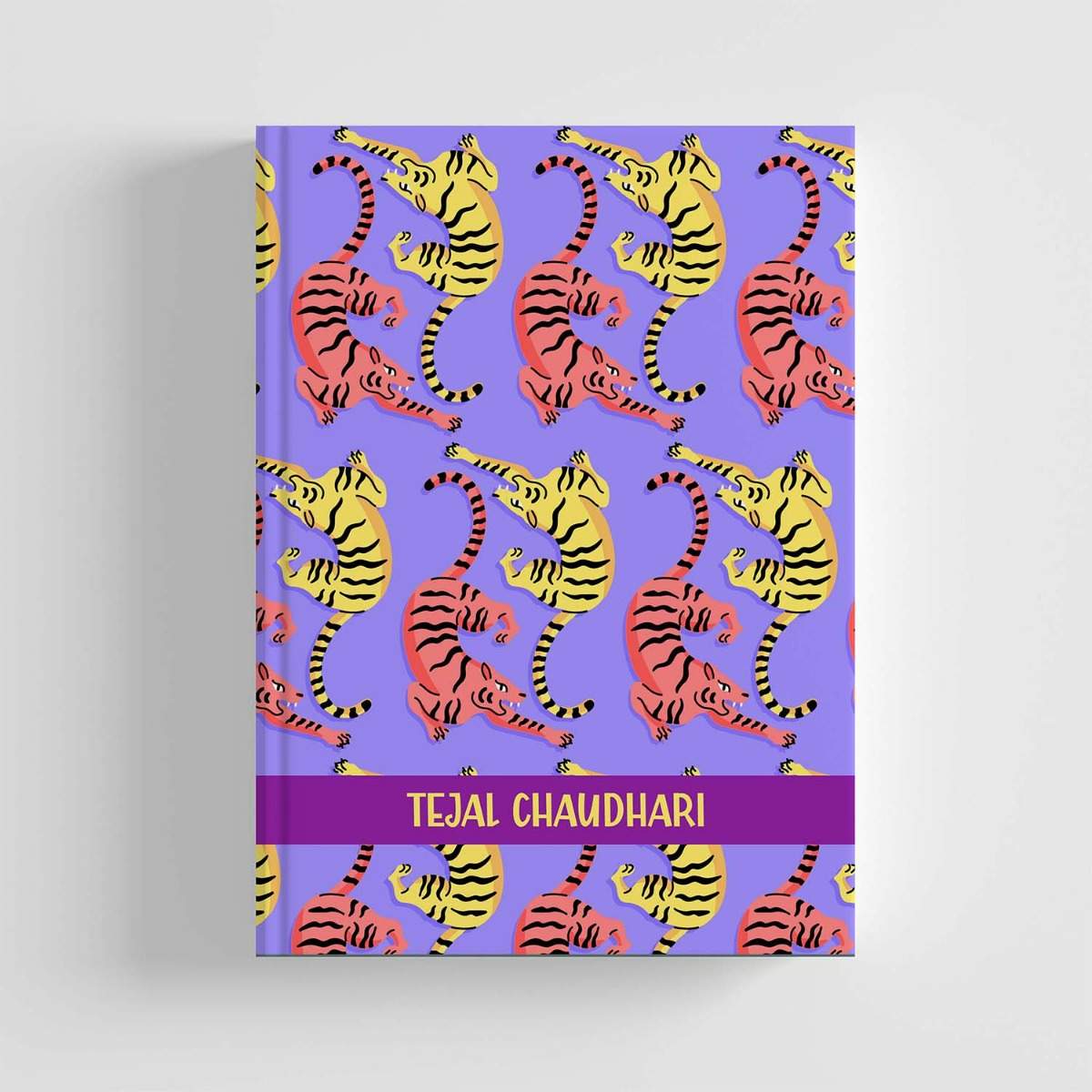 Hard Bound A5 Notebook - Tiger Attack