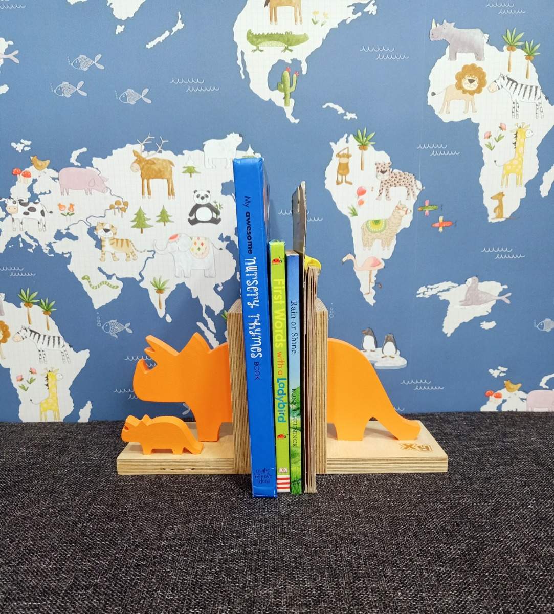 Violet Pitaya Book Ends (Orange)