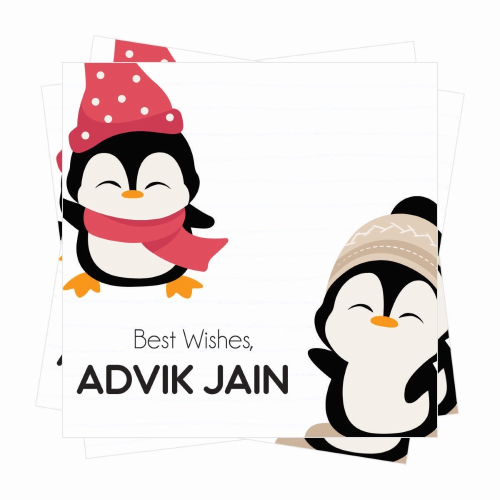 Gift tags Square - Polar Pals