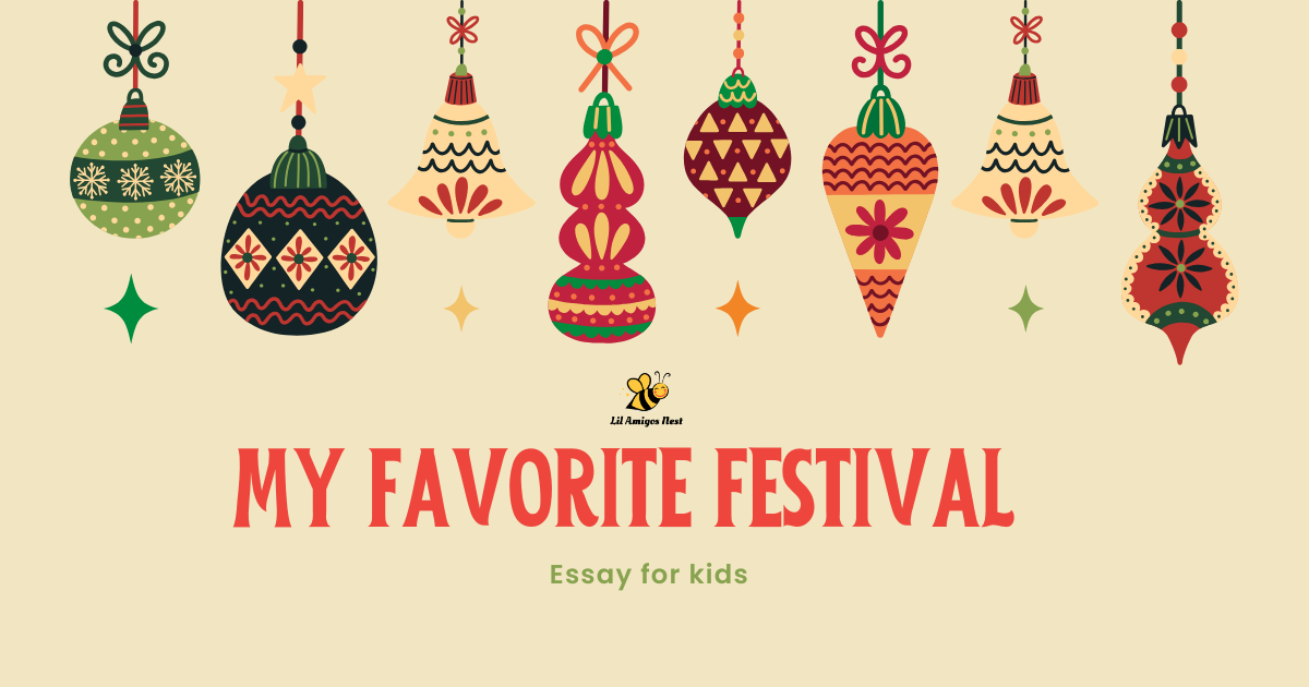 essay on my favorite festival for kids, essay for kids